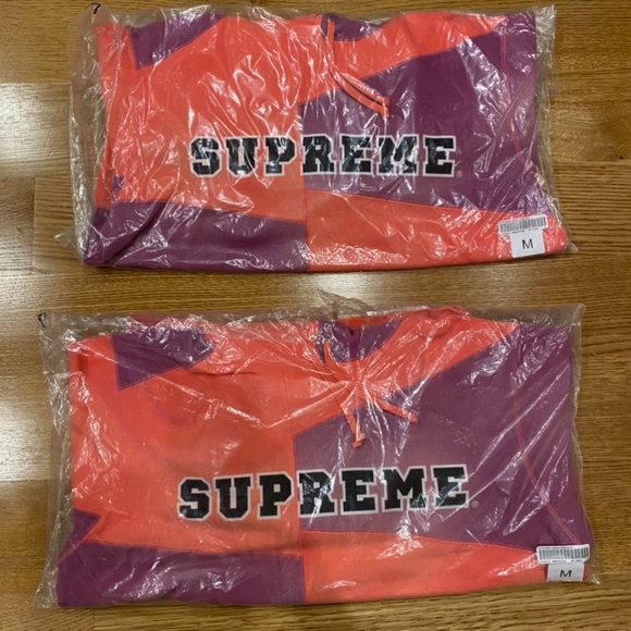 Supreme patchwork hoodie size medium - Picture 2 of 2